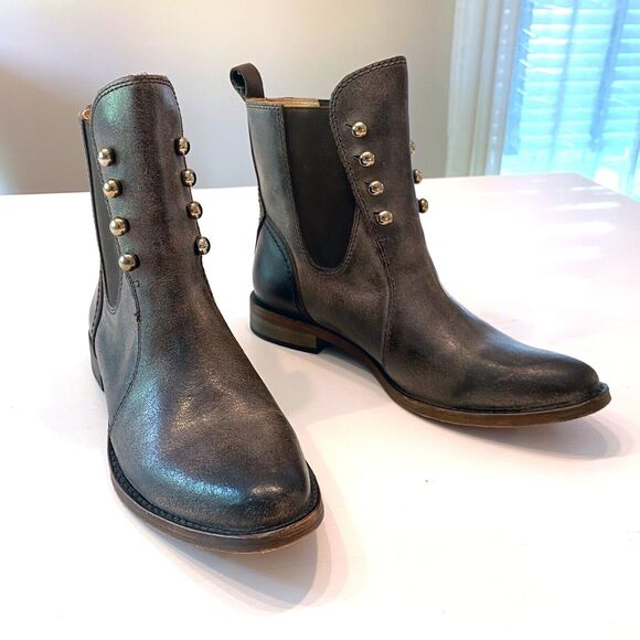 Lucchese Women's Spirit Gray Brandy Calf‎ Short Riding Western Boots Size 7.5 M - Picture 3 of 13